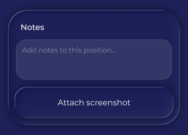 Notes and screenshots card